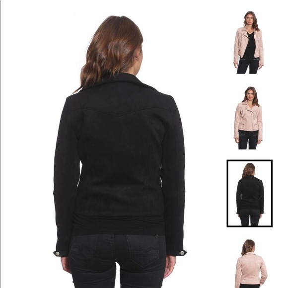 BRAND NEW members only faux suede biker jacket - Picture 2 of 4